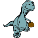 download Johnny Automatic Dinosaur Remix Eps clipart image with 135 hue color