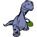 download Johnny Automatic Dinosaur Remix Eps clipart image with 180 hue color