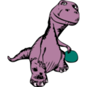 download Johnny Automatic Dinosaur Remix Eps clipart image with 270 hue color
