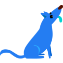 download Other Dog clipart image with 180 hue color