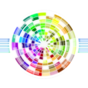 download Multicolored Wheel Abstract Background clipart image with 45 hue color