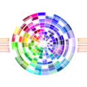 download Multicolored Wheel Abstract Background clipart image with 225 hue color