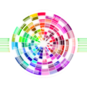 download Multicolored Wheel Abstract Background clipart image with 315 hue color
