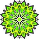 download Mandala Yellow clipart image with 45 hue color