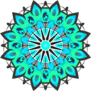 download Mandala Yellow clipart image with 135 hue color