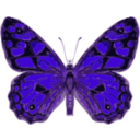 download Butterfly clipart image with 225 hue color