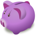 download Piggybank Pink clipart image with 315 hue color