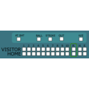 download Baseball Scoreboard clipart image with 90 hue color
