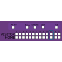 download Baseball Scoreboard clipart image with 180 hue color