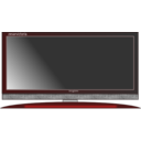 download Plasma Tv Red clipart image with 0 hue color
