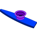 download Kazoo clipart image with 225 hue color