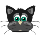 download Sad Cat clipart image with 45 hue color