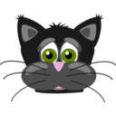 download Sad Cat clipart image with 315 hue color