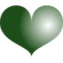download Heart clipart image with 180 hue color