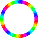 download 60 Circle Ring clipart image with 225 hue color