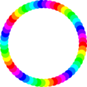 download 60 Circle Ring clipart image with 270 hue color