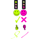 download Right Or Wrong clipart image with 315 hue color