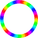 download 60 Circle Ring clipart image with 315 hue color