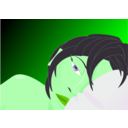 download Sleeping clipart image with 90 hue color