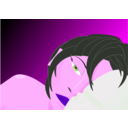 download Sleeping clipart image with 270 hue color