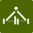 download Weight Lifting Pictogram clipart image with 225 hue color