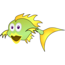 download Gold Fish clipart image with 45 hue color