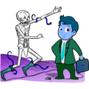 download Dance Macabre 3 clipart image with 180 hue color