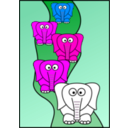 download Un Elephant Blanc clipart image with 90 hue color