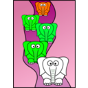 download Un Elephant Blanc clipart image with 270 hue color