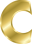 Effect Letters Alphabet Gold