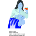 download Girls clipart image with 180 hue color