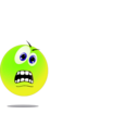 download Smiley Terrified Yellow Emoticon clipart image with 45 hue color