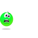 download Smiley Terrified Yellow Emoticon clipart image with 90 hue color