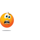 download Smiley Terrified Yellow Emoticon clipart image with 0 hue color