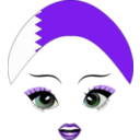 download Pretty Bahrani Girl Smiley Emoticon clipart image with 270 hue color