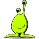 download Comic Alien clipart image with 315 hue color