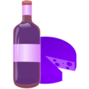 download Wine And Cheese clipart image with 225 hue color