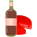 download Wine And Cheese clipart image with 315 hue color