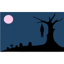 download Macabre Hanging clipart image with 270 hue color