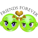download Friends Forever Smiley Emoticon clipart image with 45 hue color