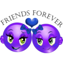 download Friends Forever Smiley Emoticon clipart image with 225 hue color