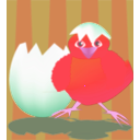 download Spring Chicken clipart image with 315 hue color