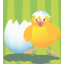 download Spring Chicken clipart image with 0 hue color