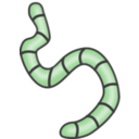 download Earthworms clipart image with 90 hue color