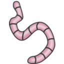 download Earthworms clipart image with 315 hue color
