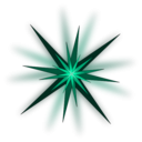 download Green Star clipart image with 90 hue color
