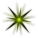 download Green Star clipart image with 0 hue color