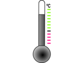 download Thermometer clipart image with 90 hue color