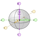 download Qubit Bloch Sphere clipart image with 45 hue color