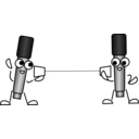 download Mike The Mic String Telephone clipart image with 90 hue color